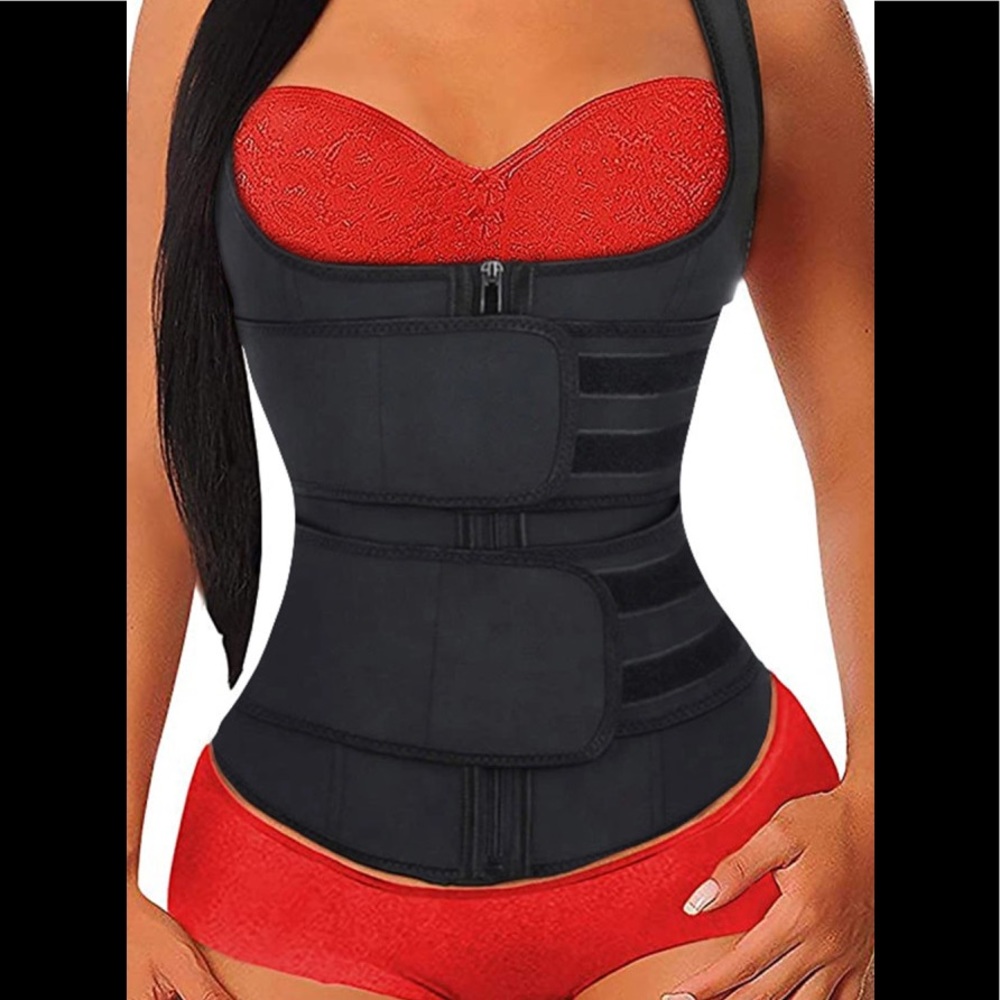 Black Latex Underbust Sport Girdle Waist Trainer